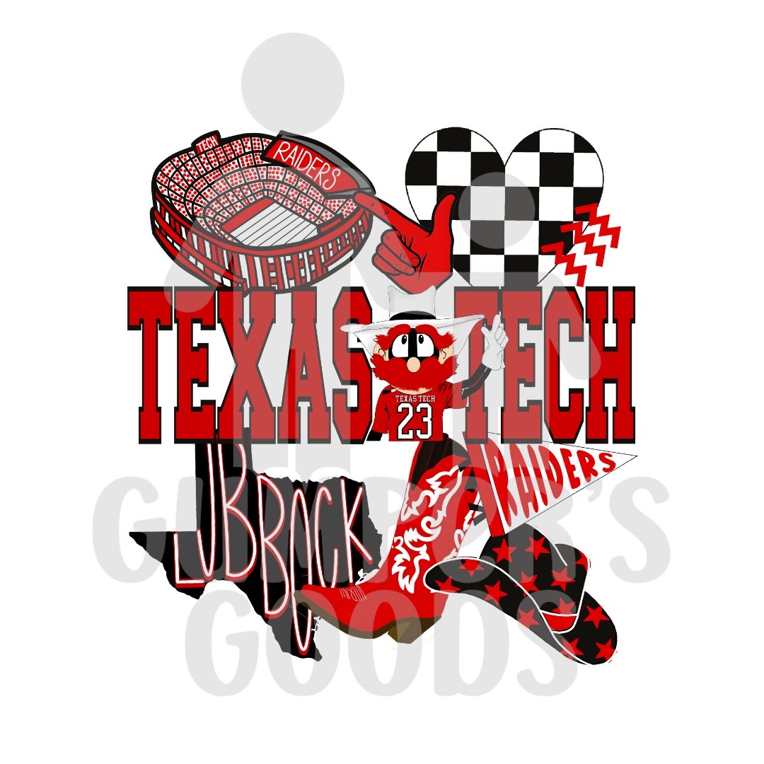 Texas Tech Bag Tag