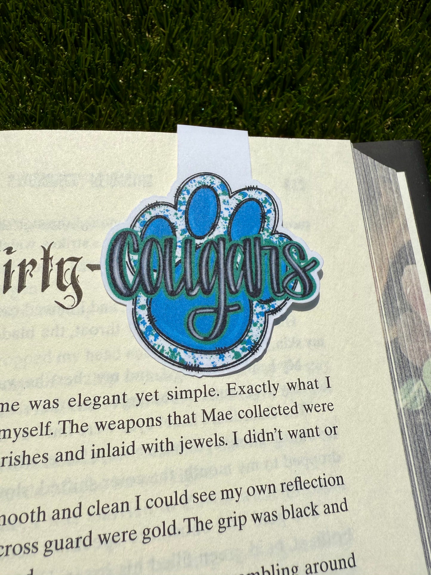 School Spirit Folding Magnetic Bookmark