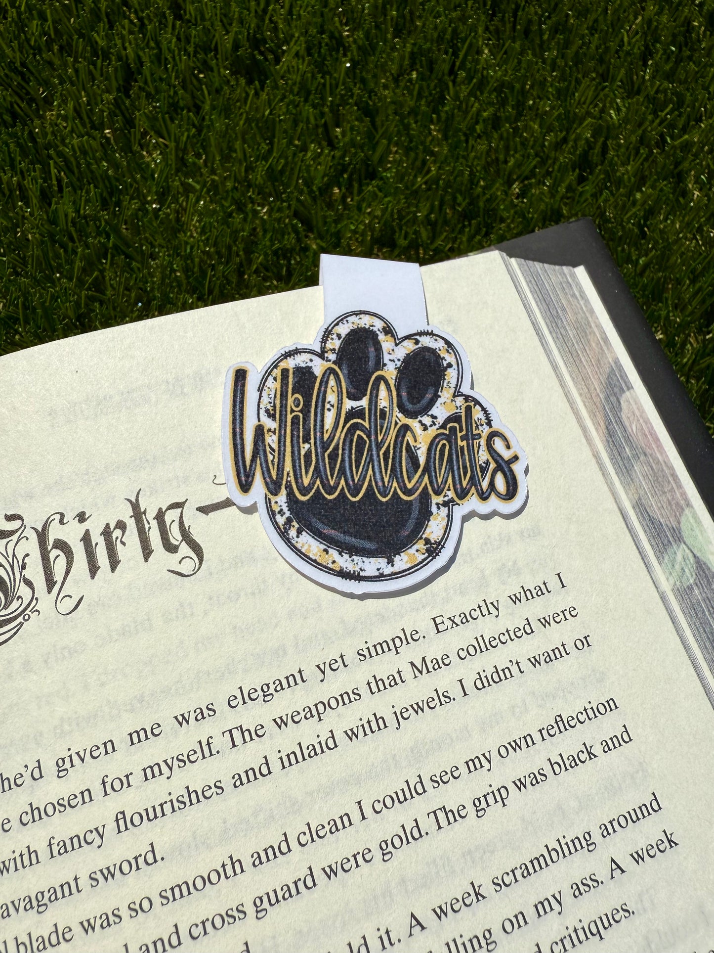 School Spirit Folding Magnetic Bookmark