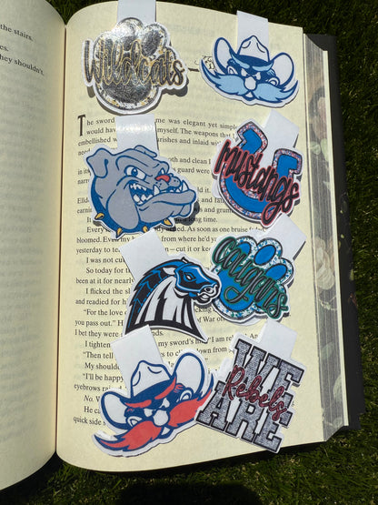 School Spirit Folding Magnetic Bookmark