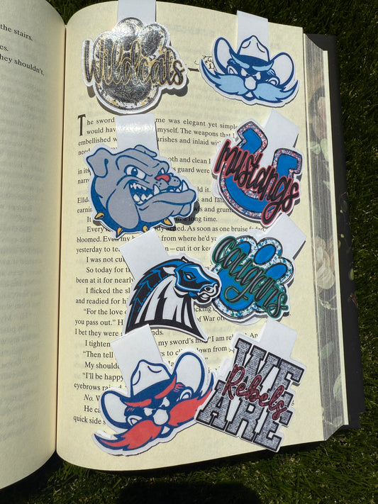 School Spirit Folding Magnetic Bookmark