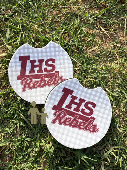 School Spirit Car Coasters