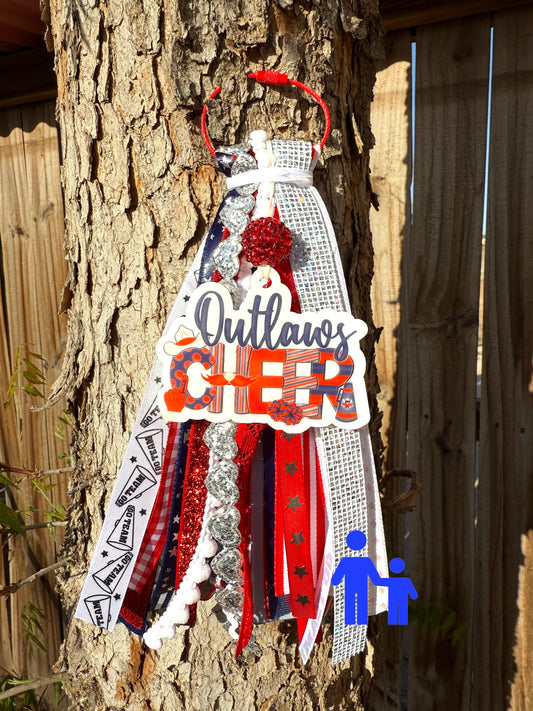 Greenwood Outlaws Bag Tag